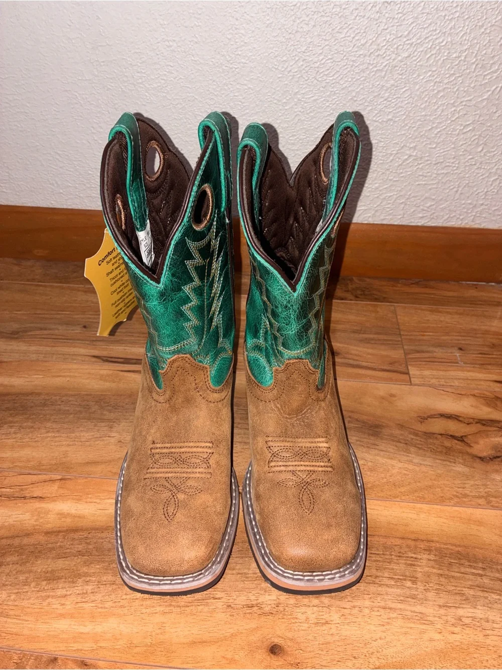 Smokey Mountain Kid’s Jesse Western Cowboy Cowgirl Boots- turquoise- size 3